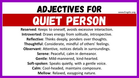 another word for quiet personality.